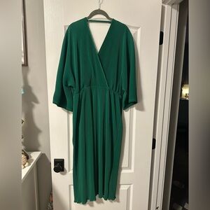 Elegant Green Anthropologie Dress